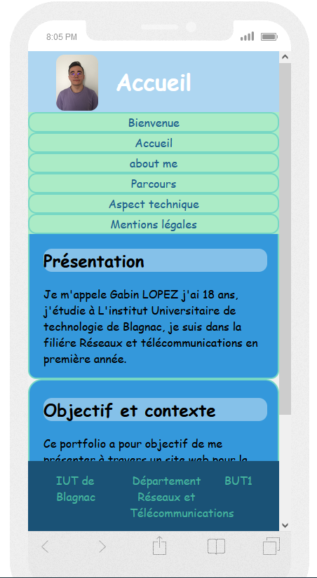 Téléphone vertical